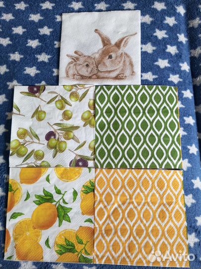 Салфетки для декупажа(по штучно)