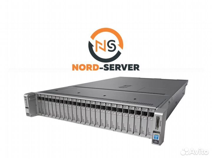 Cервер cisco C240 M4 24SFF 2x E5-2697 v3 512GB