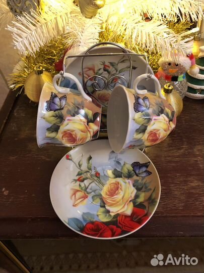 Чайная пара на подставке