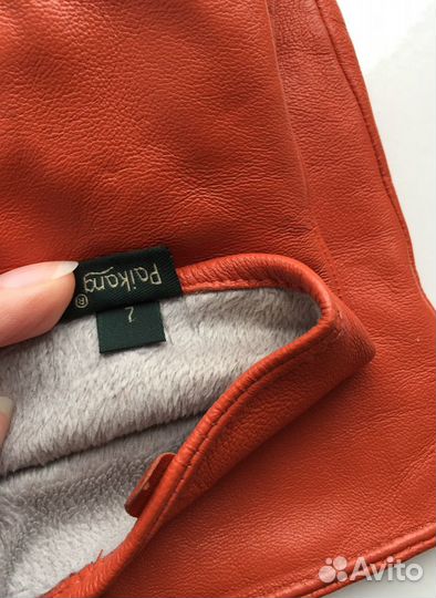 Перчатки (размер 7) цвет терракотовый