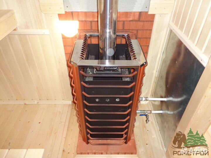 Баня угловая 6x6м Радислава