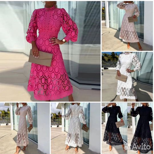 Платье кружевное в стиле Zimmermann 42-52