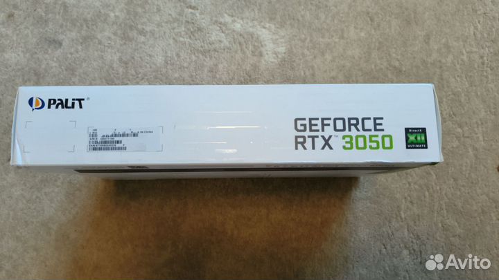 Коробка от видеокарты Palit RTX 3050