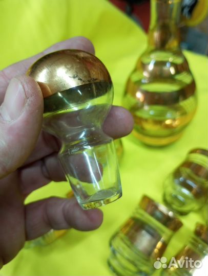 Графин и стопки Богемия