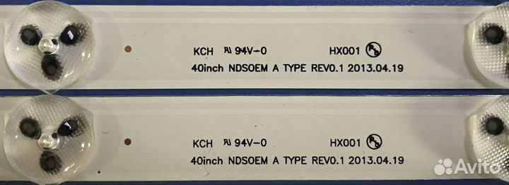 0013 Светодиоды подсветка 2013sony40
