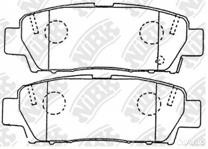 Колодки дисковые nibk PN1323