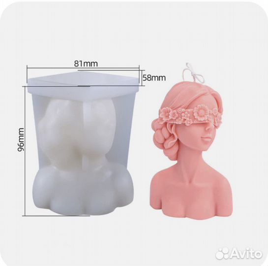 Силиконовая форма для свеч