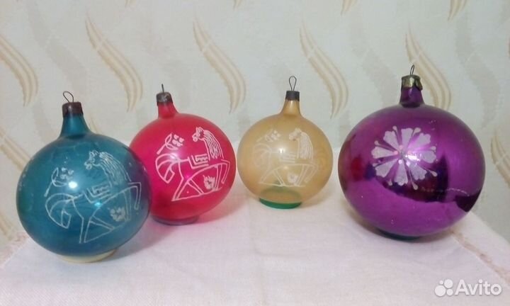 Ёлочные игрушки шары СССР