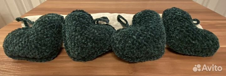 Сердечки вязаные