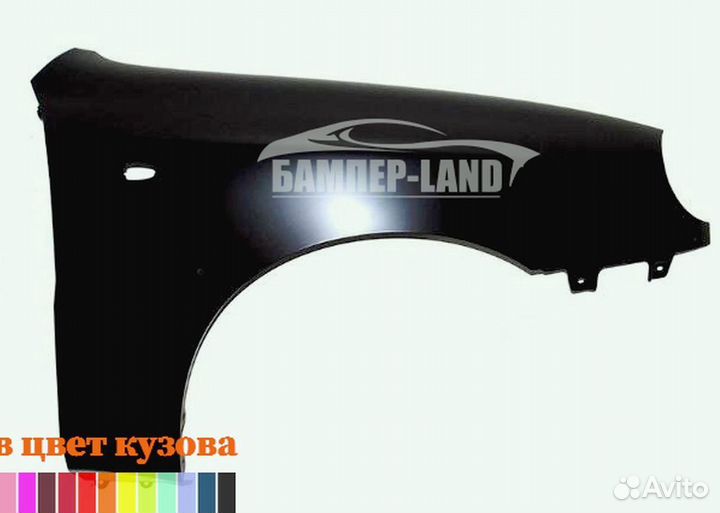 Крыло левое Chevrolet Lanos новое любой цвет