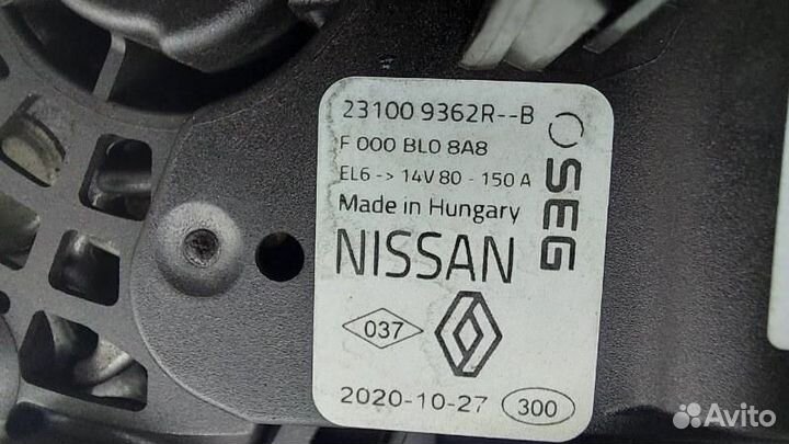 Генератор Nissan Terrano D10 2020 2310000Q4K