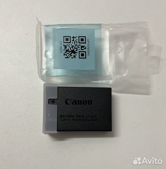 Оригинальный аккумулятор Canon LP-E17 (9967B002)