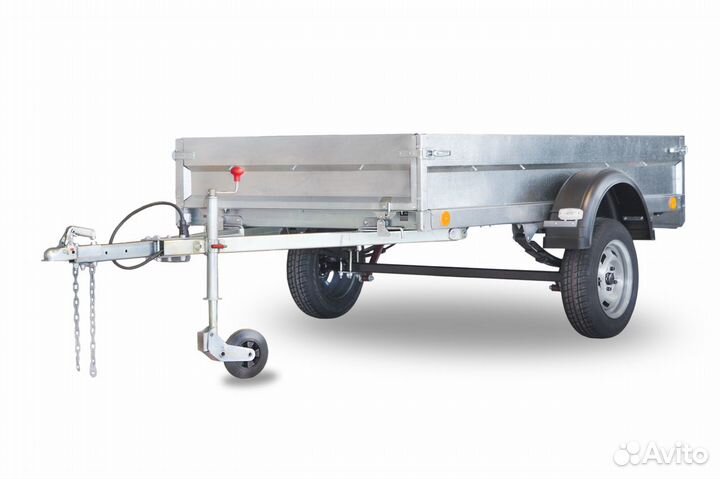 Прицеп Крепыш 2,5х1,26 с тентом 1,5 метра
