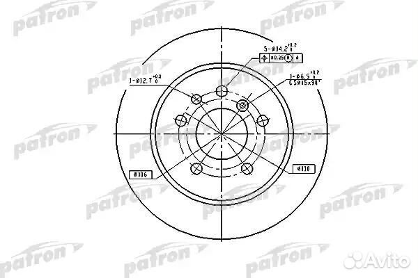 Диск тормозной задн opel: omega A 86-94, omega