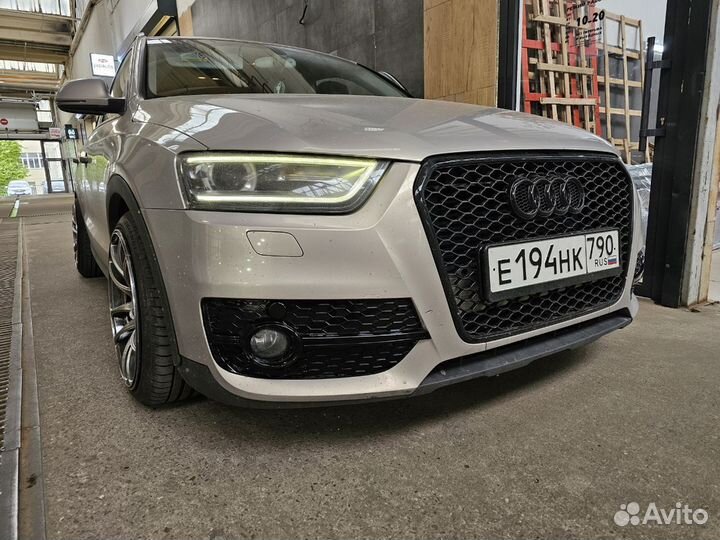 Audi Q3 8U решетка RS + вставки птф дорест