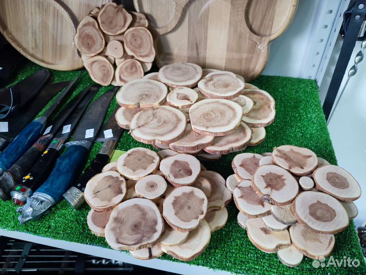 Деревянная подставка под горячее можжевельник