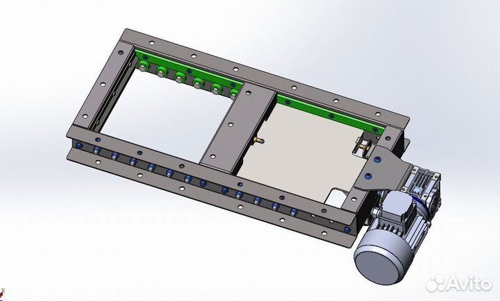 Задвижка шиберная с электрическим приводом