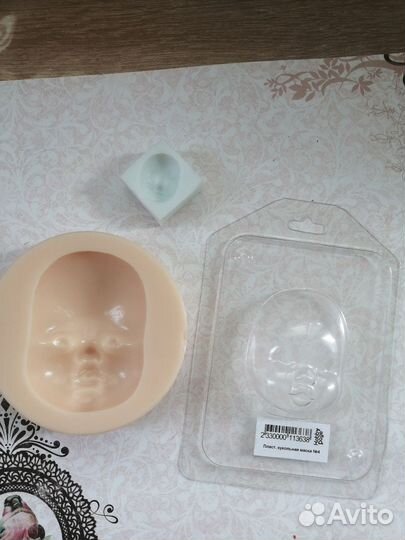 Силиконовый молд для изготовления лица