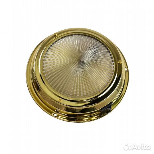 Светильник каютный, латунь, диаметр 172 мм