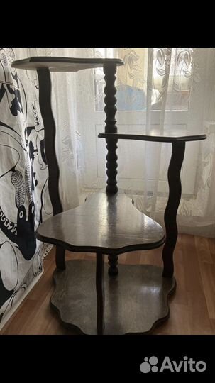 Подставка для цветов напольная деревянная