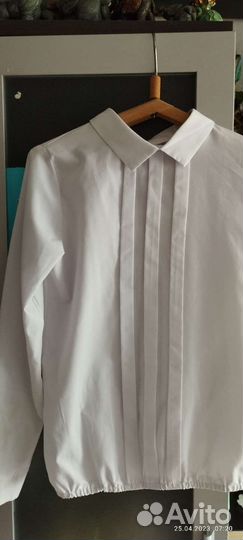 Рубашка для девочки примерно на 140