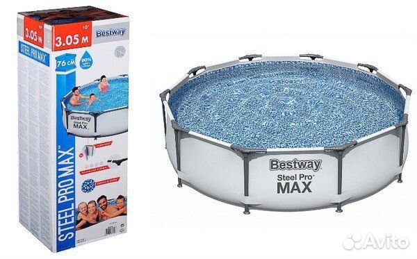 Каркасный бассейн 305х76 новый