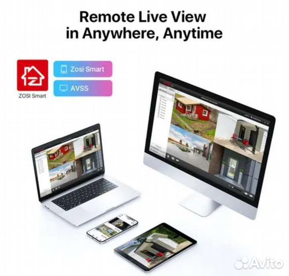 Комплект видеонаблюдения Zosi, 2 камеры. Новый