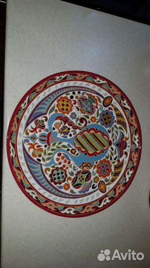 Тарелка (блюдо) ручная авторская работа