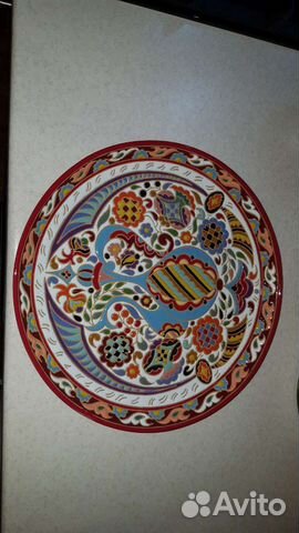 Тарелка (блюдо) ручная авторская работа