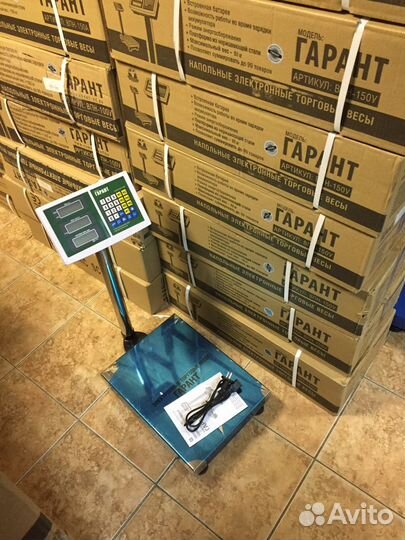 Весы товарные платформенные напольные на 150кг