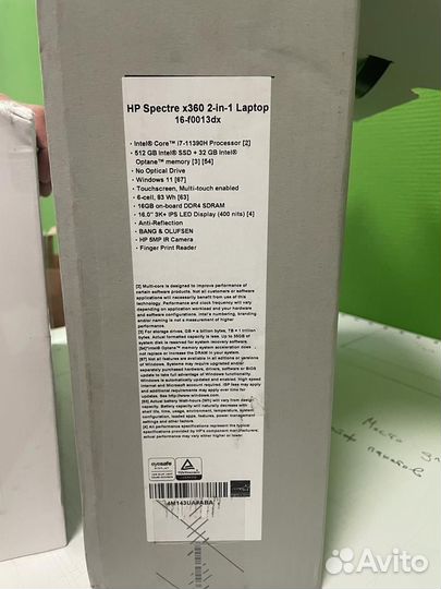 HP Spectre x360 2in1 16-f0013dx i7 16/512GB