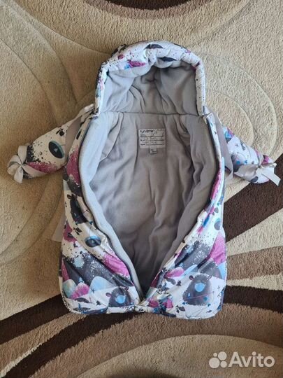 Комбинезон с конвертом на овчине р.80 унисекс