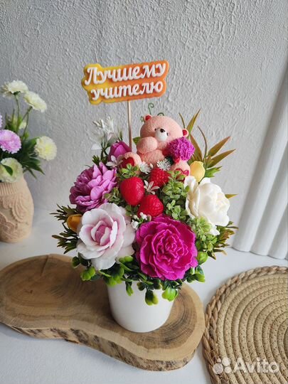 Букет цветов из мыла