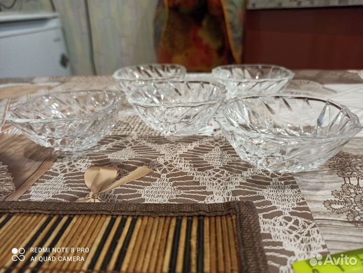 Розетки для варенья ссср(хрусталь)