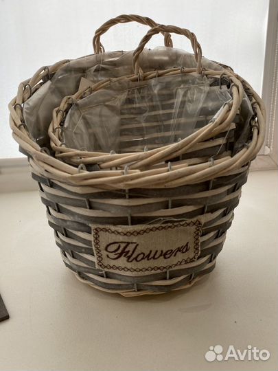 Корзина плетеная для цветов