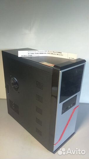 Компьютеры core E7400/2GB/HDD 80/ATX Black/Win 8.1