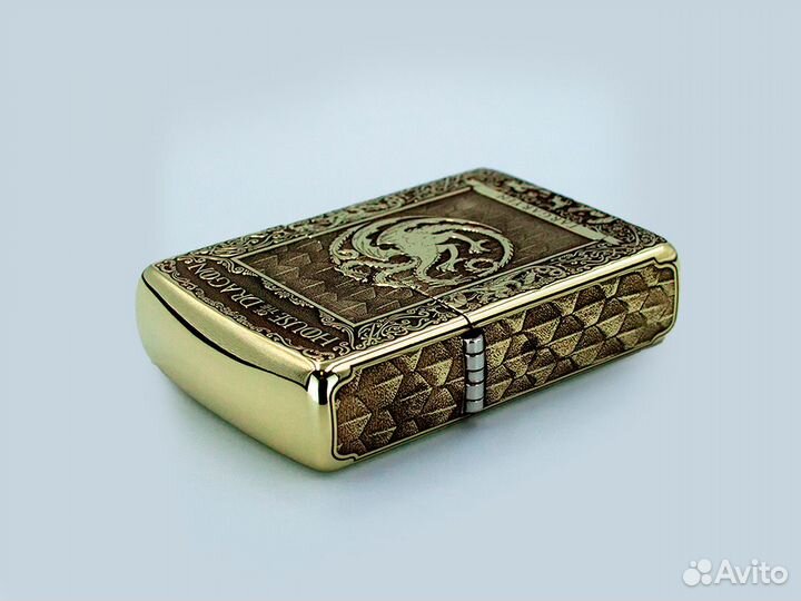 Зажигалка Zippo Armor с гравировкой Дом Дракона