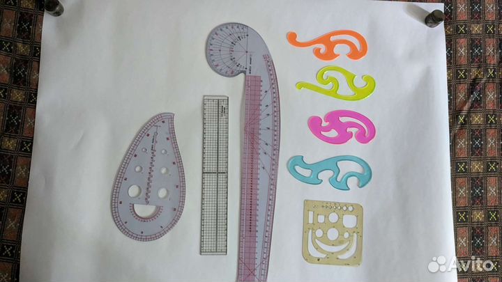 Лекала портновские, швейная линейка