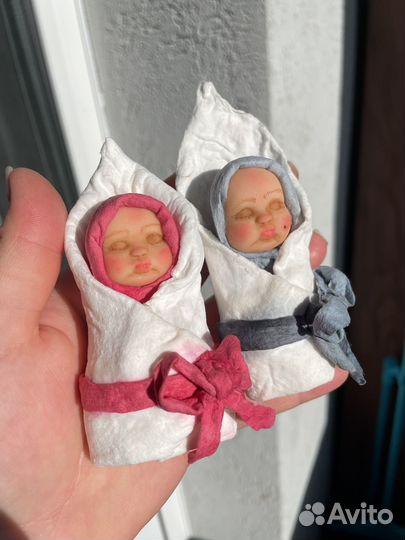 Ватные елочные игрушки