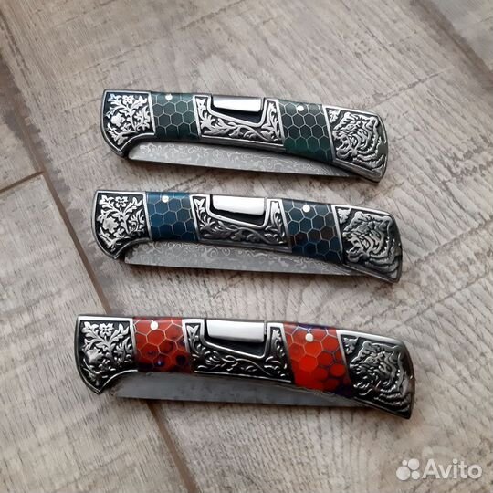 Нож складной дамаск