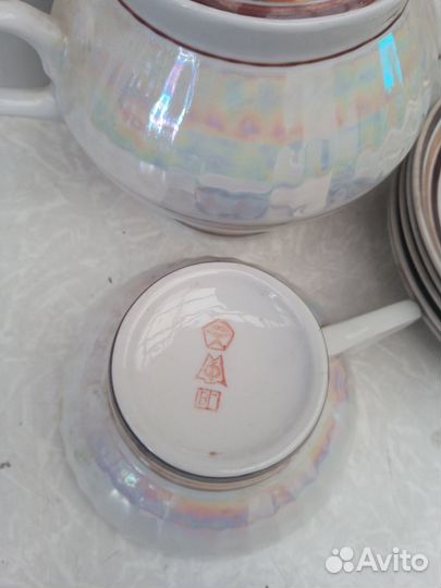 Чайно кофейный сервиз не полный. СССР