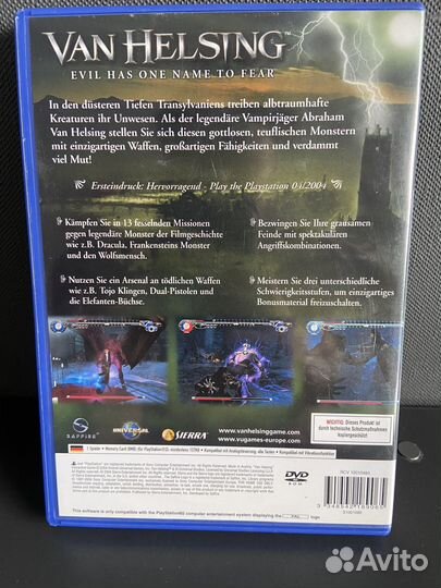 PS2 Van Helsing лицензия