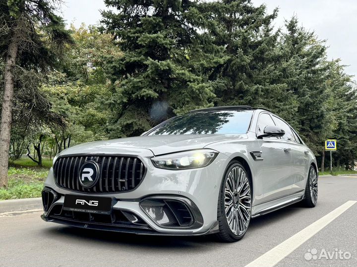 Карбоновый нижний спойлер для Mercedes-Benz S63 22