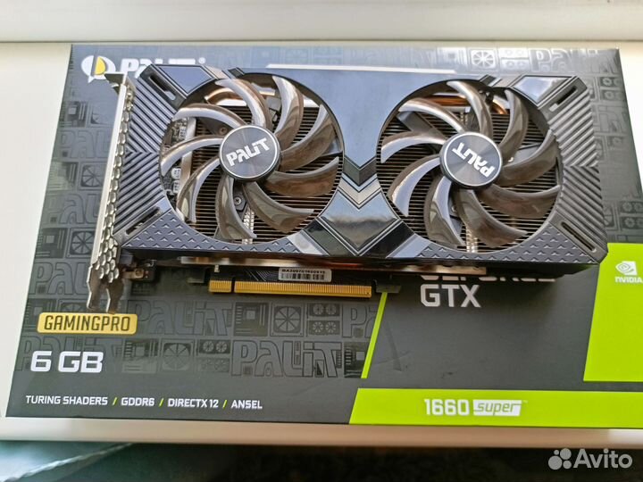 Видеокарта gtx 1660 super 6gb palit