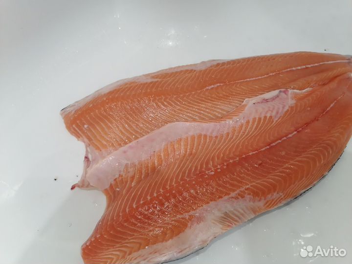 Семга охлажденная/креветки тигровые