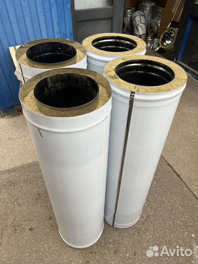 Сэндвич труба для дымохода с керамической ватой