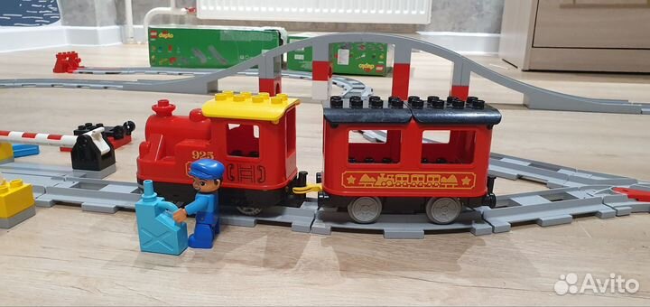 Lego duplo поезд на паровой тяге,3 набора