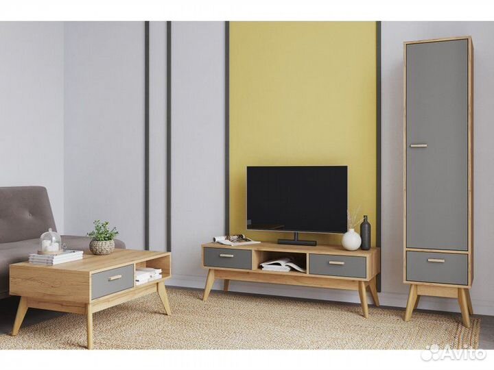 Тв-тумба Нордик-3 Wood Grey