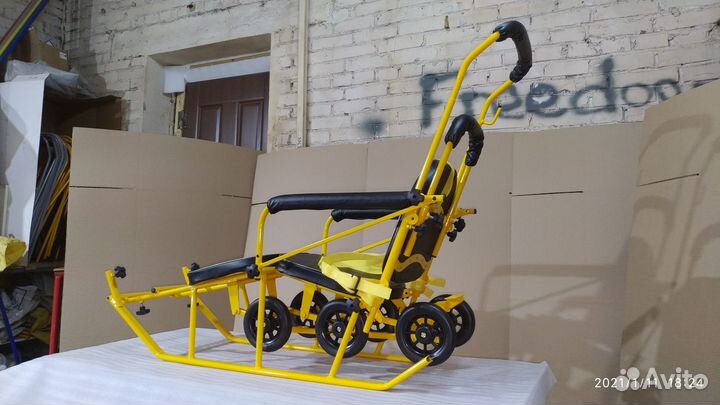 Санки с колесами для особенных детей (с дцп)