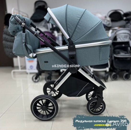 Коляска 3в1 Новая Luxmom 750(Оливковый)